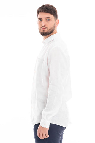 MASTRICAMICIAI LINEN SHIRT WITH FRENCH COLLAR FS069 MC309 10 LUCA