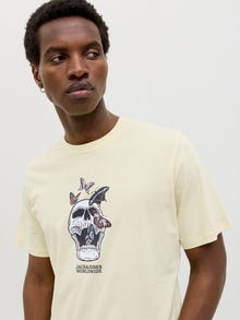 JACK&JONES SKULL T-SHIRT CON STAMPA UOMO 12276247 DEC