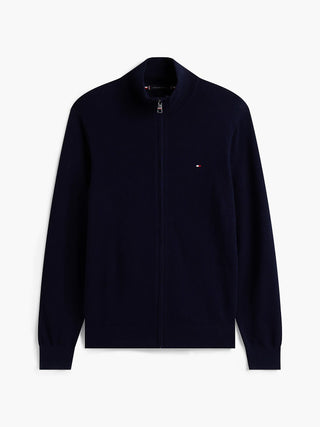 TOMMY HILFIGER PIMA ORG MAGLIONE CON ZIP MW28050 DW5