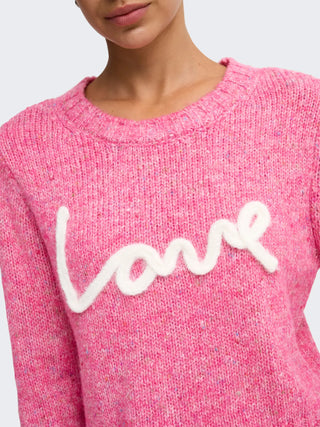ONLY MAGLIONE SMILLA CON SCRITTA LOVE A GIROCOLLO 15375416 FCR