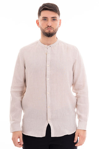 MARKUP CAMICIA MANICA LUNGA COREANA 100% LINO MK13002 CRD