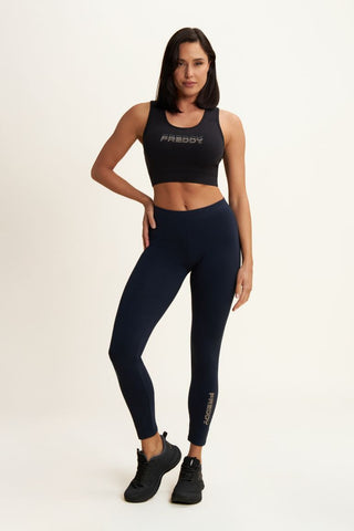 FREDDY LEGGINS CON LOGO IN RILIEVO SULLA GAMBA DONNA WCRP13 N