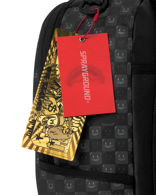 SPRAYGROUND SHARKS IN PARIS WTF BUBBLY BLACK CHECK ZAINO B8633