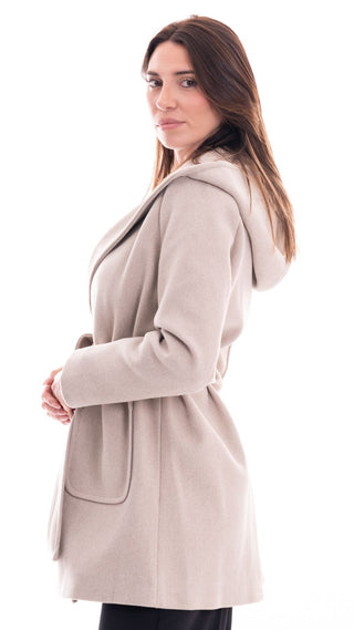 MARKUP WOMEN'S KNITTED FABRIC HOODED COAT MW764620 CHA