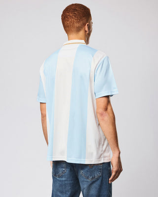 WEEKEND OFFENDER POLO FOOTBALL SHIRT FS1B10 MOULAY SKY
