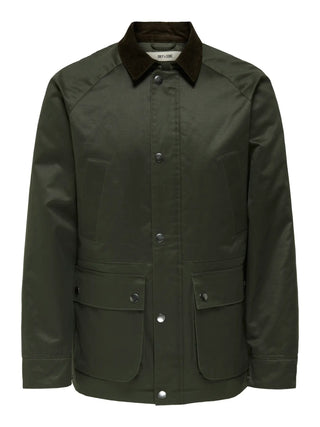 ONLY&SONS GIACCA BOB CERATO, CON COLLETTO E CHIUSURA A BOTTONI 22034876 RSN