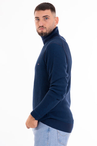 TOMMY HILFIGER M 2 TONE STRUCTURE ROLL NECK MW33452 COVI SRL 