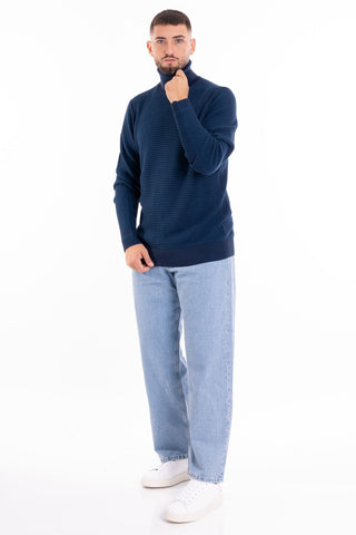 TOMMY HILFIGER M 2 TONE STRUCTURE ROLL NECK MW33452 COVI SRL 