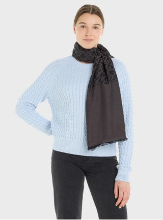 TOMMY HILFIGER MONOGRAM MICROMODAL SCARF AW15622 COVI SRL 