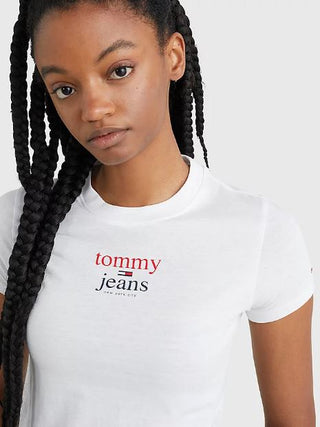 TOMMY JEANS T-Shirt JW Baby Essential Logo 2 SS Donna DW13623 COVI SRL 