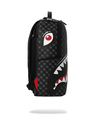 SPRAYGROUND SHARKS IN PARIS WTF BUBBLY BLACK CHECK ZAINO B8633