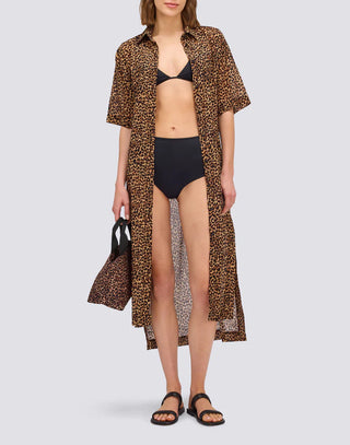 SUNDEK SMALL TOTE BAG LEOPARDATA CON CERNIERA AM058ABPS38L A728L