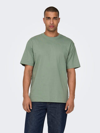 ONLY&SONS T-SHIRT IN COTONE OVERSIZE FRED 22022532 HDG
