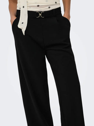 JACQUELINE DE YONG EGGO PANTALONI CON CINTURA 15360117 BLK