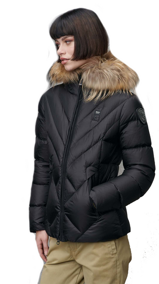 BLAUER ALICIA DOWN JACKET WITH FUR WOMEN BLDC03051 006047 999CB 