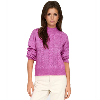 JACQUELINE DE YONG SUSANNA SWEATER LONG SLEEVE WOMEN (ROSE VIOLET) 15328351 RSV