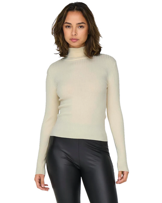 JACQUELINE DE YONG PLUM HIGH NECK SWEATER WOMEN 15328328 EGG