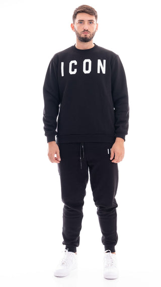 ICON FELPA GIROCOLLO UOMO IU9023FG NRP