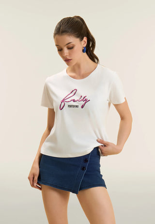 FREDDY T-SHIRT CON LOGO FREDDY FLOREALE S26WTEET2 WF