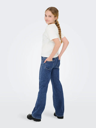 ONLY KIDS T-SHIRT CROP BIMBA CON CUORE 15347634 CLD