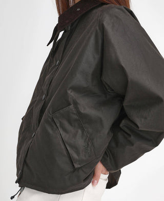 BARBOUR TRANSPORT GIACCA DONNA CERATA LWX1410 OL71
