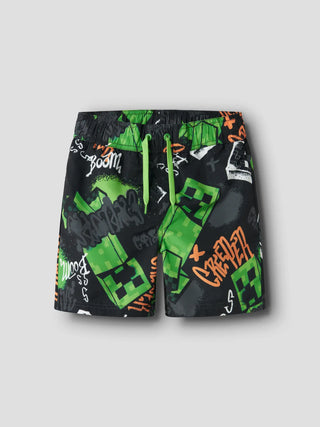 NAME IT MIC MINECRAFT BOXER MARE JR 13253244 BLK