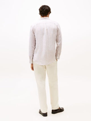 TOMMY HILFIGER CAMICIA A RIGHE IN LINO TOMMY HILFIGHER MW38581 0AA