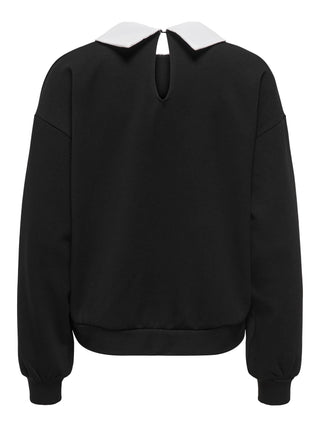 ONLY WILLOW MAGLIONE CON DETTAGLIO STRASS SU COLLETTO DONNA 15356097 BKC