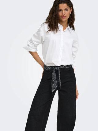 JACQUELINE DE YONG VERA JEANS CON FOULARD IN VITA 15377133 BKD