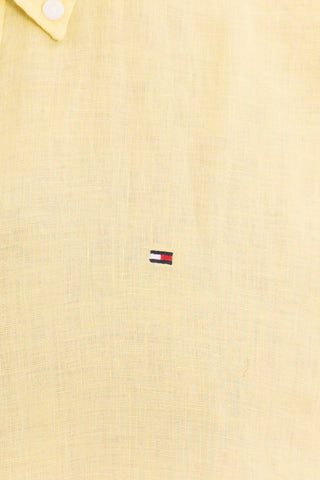 TOMMY HILFIGER M CAMICIA PIGMENT DYED SOLID REGULAR FIT MW34602 ZIN