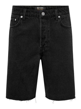 ONLY&SONS FIVE BERMUDA BAGGY IN DENIM 22029893 WSB