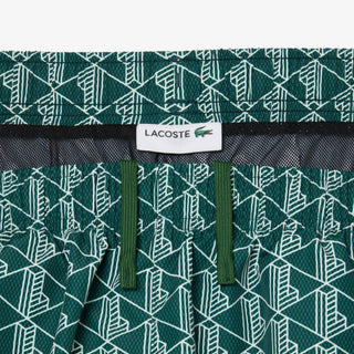 LACOSTE BOXER MARE MIDI CON STAMPA CON MONOGRAMMA MH9086 D1R