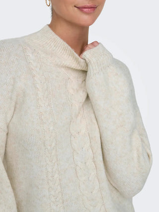 JACQUELINE DE YONG SUSANNA SWEATER LONG SLEEVE WOMEN (WHITECAP GRAY) 15328351 WTG
