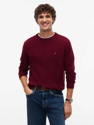TOMMY HILFIGER PIMA ORG MAGLIONE GIROCOLLO MW28046 VLP