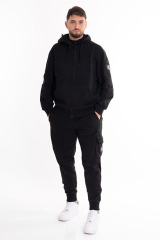 CALVIN KLEIN JEANS M SWEATSHIRT BADGE ZIP THROUGH J324956 BEH