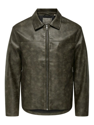 ONLY&SONS JACK GIUBBOTTO IN WOVEN UOMO 22034713 GRE