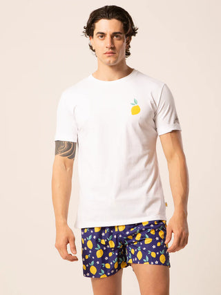 LORD PARTENOPEI LEMON PRINT T-SHIRT TM24-LEMON BIA