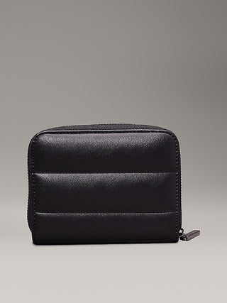 CALVIN KLEIN MEDIUM WALLET LINE QUILT WITH LOGO AND ZIP WOMEN K612201 BEH