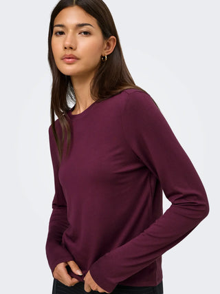 ONLY BAMBOO T-SHIRT DONNA 15377113 FIG