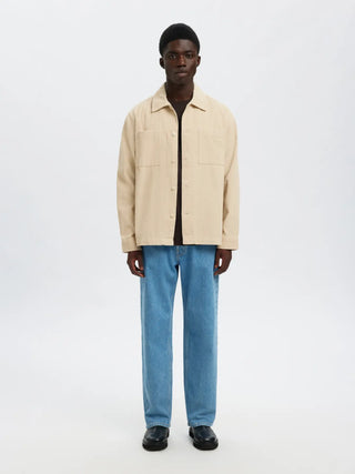 SELECTED HOMME REGTATE OVERSHIRT IN VELLUTO 16099243 OTM