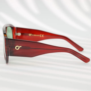 OS SUNGLASSES OCCHIALI DA SOLE VENEZIA VINO LENTE VERDE OS2052-C04