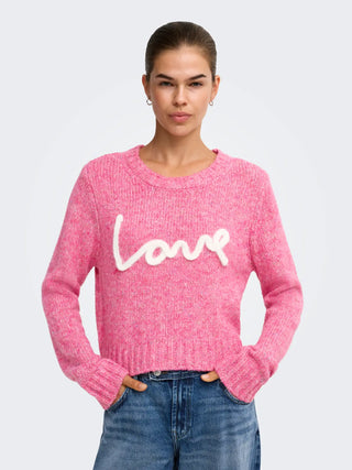 ONLY MAGLIONE SMILLA CON SCRITTA LOVE A GIROCOLLO 15375416 FCR