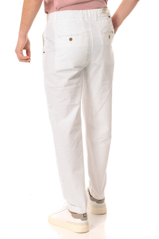 IMPURE MLES CHINO PANTALONE IN SEERSUCKER CONFORT TINTO IN FILO UOMO MILES SRKC24