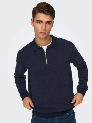 ONLY&SONS POLO MATTEO CON MEZZA ZIP UOMO 22032257 DKS