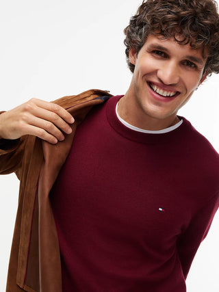 TOMMY HILFIGER PIMA ORG MAGLIONE GIROCOLLO MW28046 VLP
