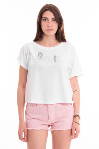 MARKUP JERSEY T-SHIRT WITH BUTTONS MW661007 BNC