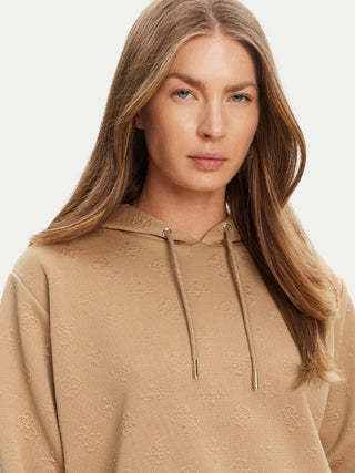 GUESS FELPA 3D PEONY CON CAPPUCCIO DONNA V5YQ04KBSL2 FNDQ