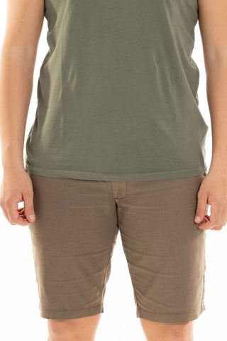 IMPURE MEN'S SHORT SHORTS CHINO IN LINEN BLEND CHS1939 C43
