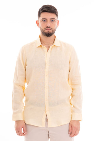 MARKUP CAMICIA MANICA LUNGA COREANA 100% LINO MK13003 PGR