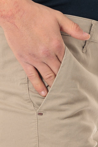 HYPS PANTALONE UOMO FIORENTINO IN GABARDINA LEGGERA FIORENTINO L03 BEI